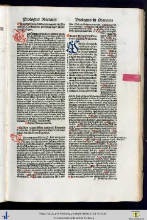 Prologus Sancti Hieronymi in Marcum.