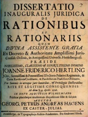 De rationibus et rationariis