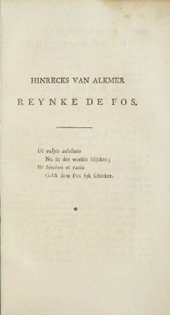 Reynke De Fos.
