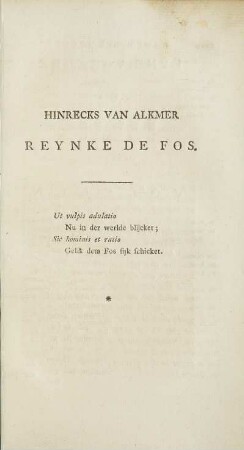 Reynke De Fos.
