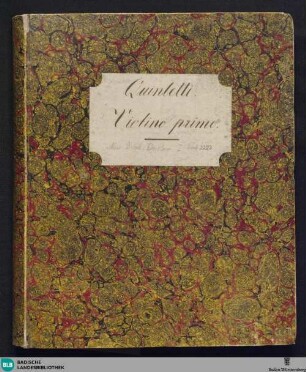 Quatorzième quintetto pour deux violons, viola, et deux violoncelles : Oeuv. 37