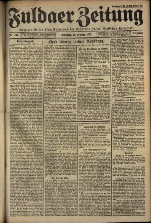 Ausgabe vom Mittwoch, den 26. Oktober 1927.