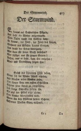 Der Sturmwind.