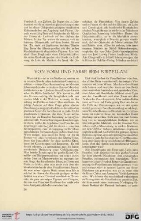 1: Von Form und Farbe beim Porzellan