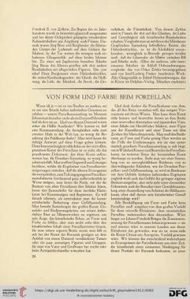 1: Von Form und Farbe beim Porzellan