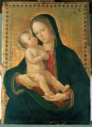 Madonna in Halbfigur mit dem Christuskinde, Folio 00112