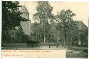 Freiberg. Am Kreuztor und Schloss Freudenstein