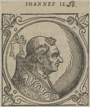 Bildnis von Papst Ioannes II.