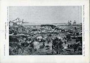 Darstellung der Schlacht bei Langensalza, Königreich Preußen gegen Königreich Hannover, 27. Juni 1866.