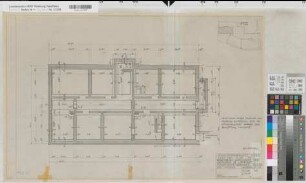 Lippstadt (Lippstadt) Erweiterungsbau des Amtsgerichts und Gefängnisses Fundamente - Gefängnis 1961 1 : 50 50 x 77 Staatshochbauamt Soest