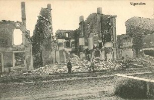 Erster Weltkrieg - Postkarten "Aus großer Zeit 1914/15". "Vigneulles"
