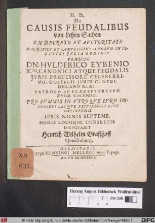 De Causis Feudalibus