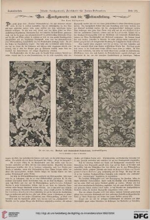 Das Kunstgewerbe und die Weltausstellung