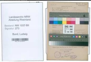 Entnazifizierung Ludwig Bund , geb. 15.08.1903 (Elektromonteur)