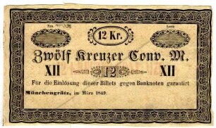 12 Kreuzer Conventions-Münze