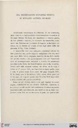 13: Una dissertazione giovanile inedita di Giovanni Battista de Rossi