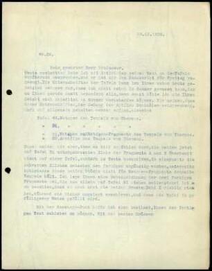 Bericht an das General-Sekretariat