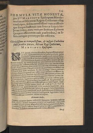 Formula Vitae Honestae