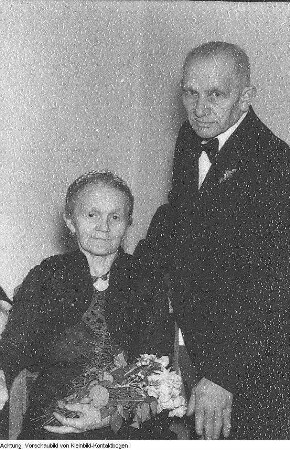 Goldene Hochzeit in Frauenstein, November 1954
