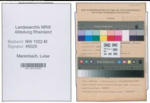 Entnazifizierung Luise Marenbach , geb. 28.08.1902 ()