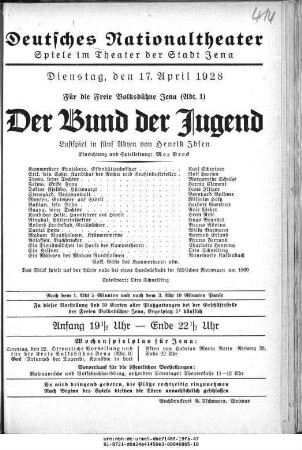 Der Bund der Jugend