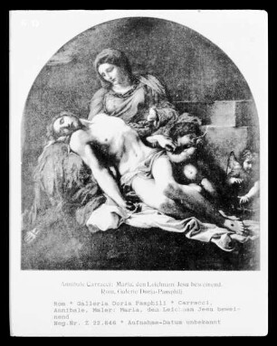 Maria, den Leichnam Jesu beweinend