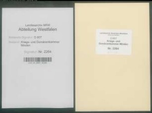 Vererbpachtung des Amtes Reineberg: Vererbpachtung der Ländereien, Wiesen, Weiden, Schäferei und Gebäude