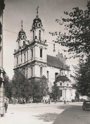 Vilnius. Katharinenkirche. Außenansicht von Südwest