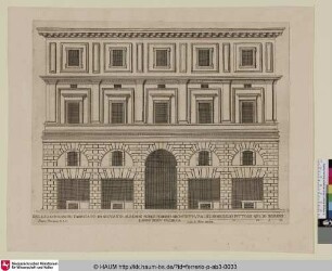 [Ansicht des Palazzo Alberini bzw. Palazzo Alberini Cicciaporci Senni]