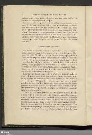 Sténographies Italiennes. Sténographies Espagnoles