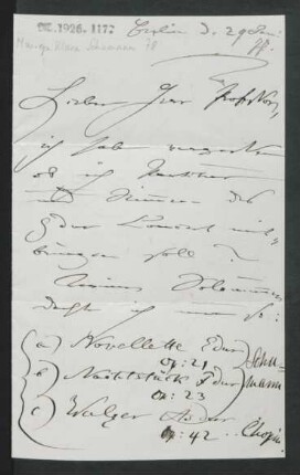 Brief an Wilhelm Engelmann : 29.01.1877