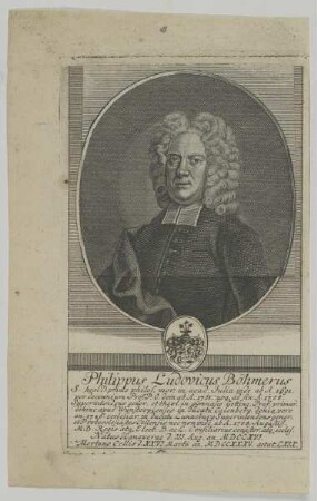 Bildnis des Philippus Ludovicus Böhmerus