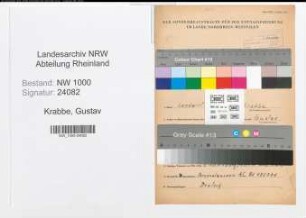 Entnazifizierung Gustav Krabbe, geb. 04.12.1904 (Landwirt)