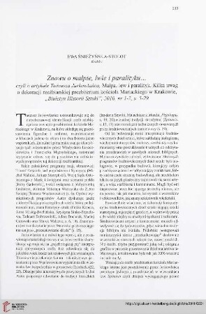 73: Znowu o małpie, lwie i paralityku ...