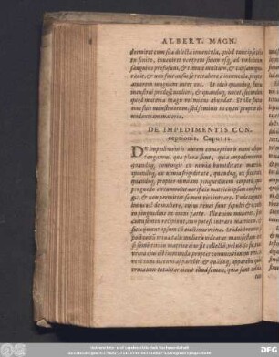 De Impedimentis Conceptionis. Caput 12.