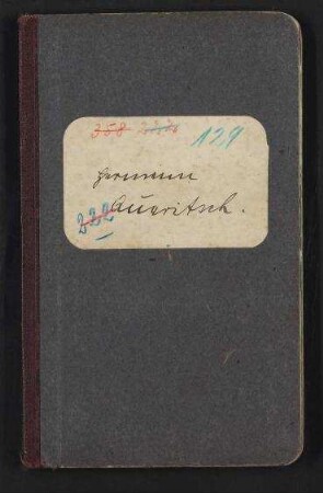 Hermann August Karl Quaritsch - Deutsches Reich Seefahrtsbuch Nr. F 1499