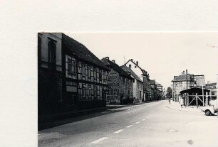 Hornsche Straße. Ecke Leopoldstraße, Blick Richtung Lemgoer Hof. Detmold