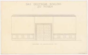 Schloss Posen, Posen Umbau: Wohnzimmer Gauleiterwohnung DG 1:20