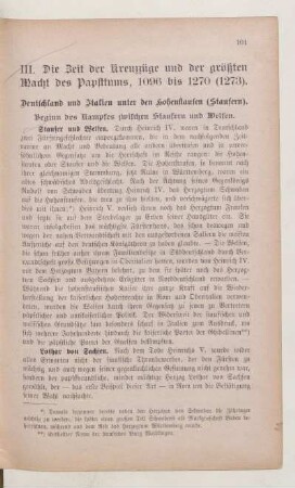 III. Die Zeit der Kreuzzüge und der größten Macht des Papsttums, 1096 bis 1270 (1273)