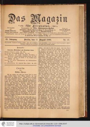 Nr. 33. - 15. August 1896