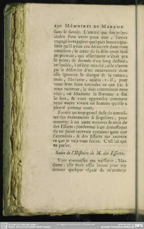 Suite de l´Histoire de M. des Essarts