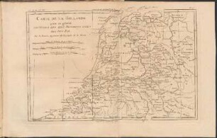 Carte De La Hollande : prise en général ; Contenant Les Sept Provinces Unies Des Pays Bas