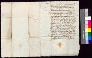 Obermarschall Heinrich von Schleinitz bestätigt, dass Bürgermeister und Rat von Bautzen (Budissin) einen Betrag von 22 1/2 Schock Groschen als Teil der königlichen Jahrrente gezahlt haben.