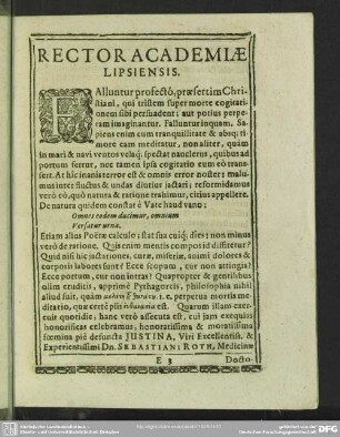 Rector Academiae Lipsiensis