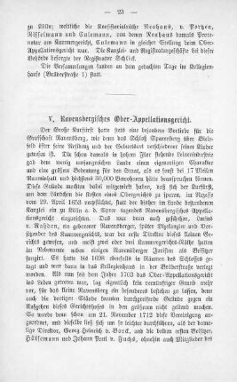 V. Ravensbergisches Öber-Appellationsgericht