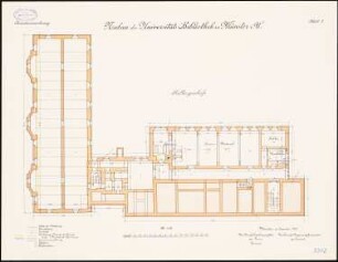 Universität Münster Bibliothek: Grundriss Keller 1:100