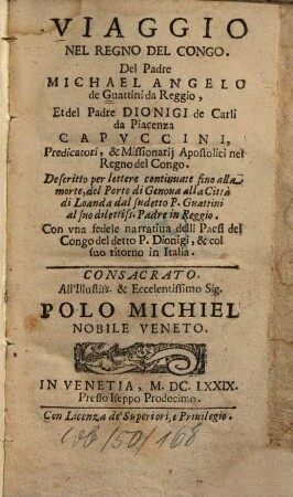 Viaggio nel regno del Congo