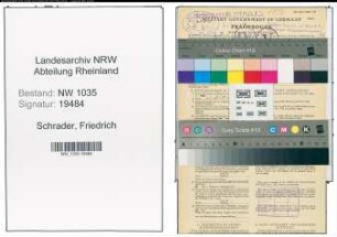 Entnazifizierung Friedrich Schrader , geb. 12.10.1895 (Werkmeister)