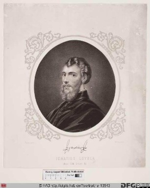 Bildnis hl. Ignatius von Loyola (eig. Iñigo López Oñaz y Loyola)
