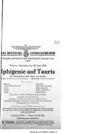 Iphigenie auf Tauris